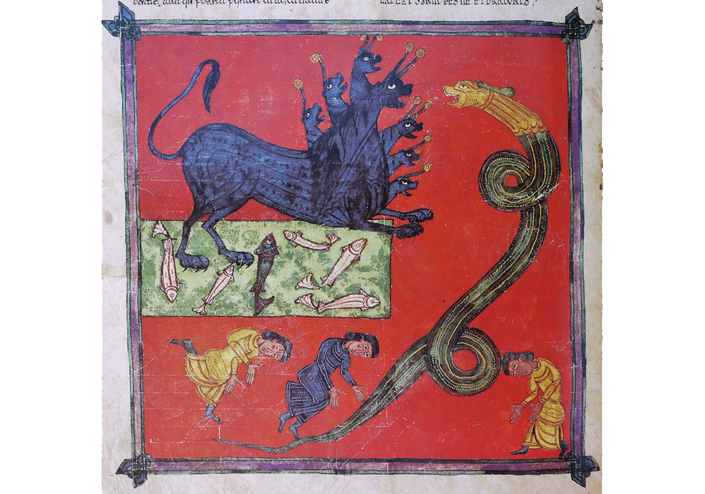 Beatus Liébana-Apocalypse of St. John-Burgo Osma-Manuscript-Illuminated codex-facsimile book-Vicent García Editores-8 Folio 120v.
